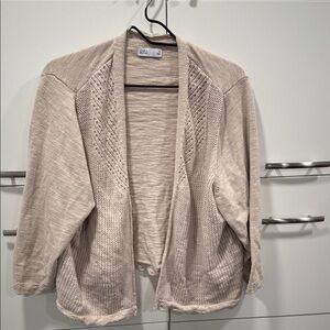Croft & Barrow Light Beige Cardigan